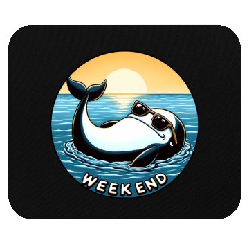 Discover Whale Weekend - Chilled Vibes Mouse Pads
