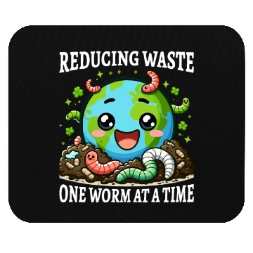 Discover Worm Farming Earthworm Gardener Vermiculture Mouse Pads