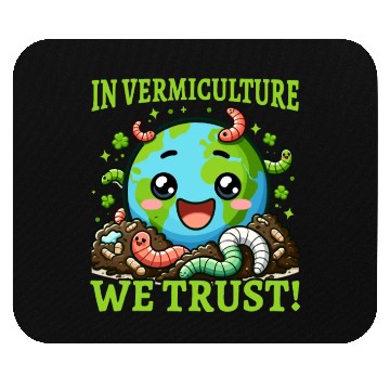 Discover Worm Farming Earthworm Gardener Vermiculture Mouse Pads