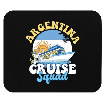 Discover Argentina Cruise Squad Family Vacation Trip Mouse Pads