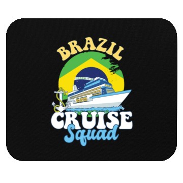 Discover Brazil Cruise Squad Family Vacation Trip Mouse Pads