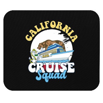 Discover California Cruise Squad Family Vacation Trip Mouse Pads