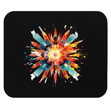 Discover Glitching Mandala - Music production Mouse Pads