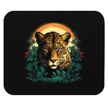 Discover The cheetah and hiding among the trees Mouse Pads