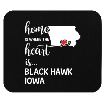 Discover Black Hawk County Iowa Is Where My Heart Is Gift Mouse Pads