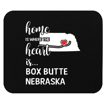 Discover Box Butte County Nebraska Is Where My Heart Is Mouse Pads