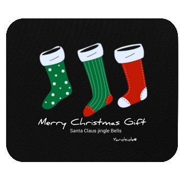 Discover Santa Claus jingle Bell Merry Christmas Gift socks Mouse Pads