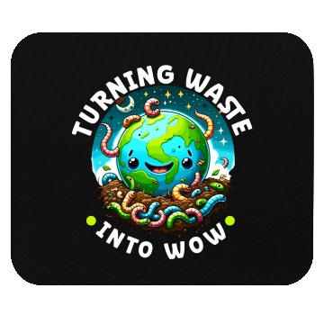 Discover Worm Farming Earthworm Gardener Vermiculture Mouse Pads