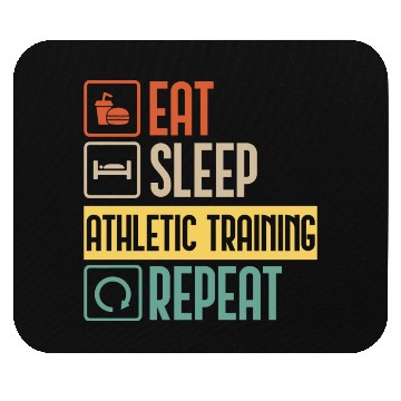 Discover Eat Sleep Athletic Training Repeat funny gift Mouse Pads