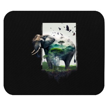 Discover Save elephants Mouse Pads