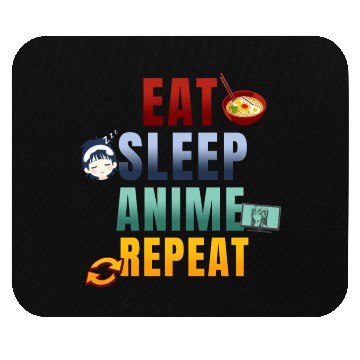 Discover Eat Sleep Anime Repeat Cute Manga Animes Mouse Pads