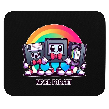 Discover Never Forget for Vintage Technology Enthusiasts Mouse Pads
