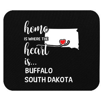 Discover Buffalo County South Dakota Is Where My Heart Is Mouse Pads