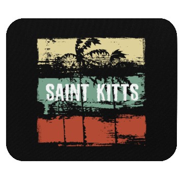 Discover Saint Kitts Artistic Vacation Souvenir Abstract Mouse Pads