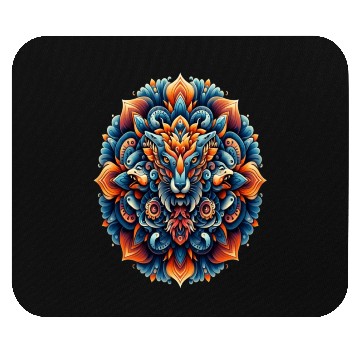Discover Regal Fox Mandala Mouse Pads