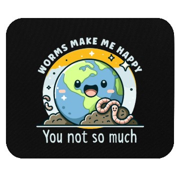 Discover Worm Farming Earthworm Gardener Vermiculture Mouse Pads