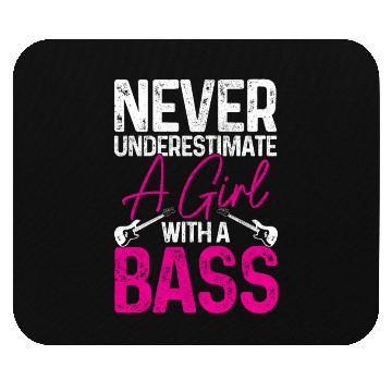Discover Bass Guitar Player Bassist Funny Gift Mouse Pads