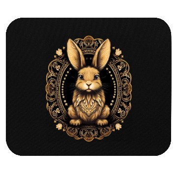 Discover Easter Bunny Rabbit Mandala Arts Easter Day Mouse Pads