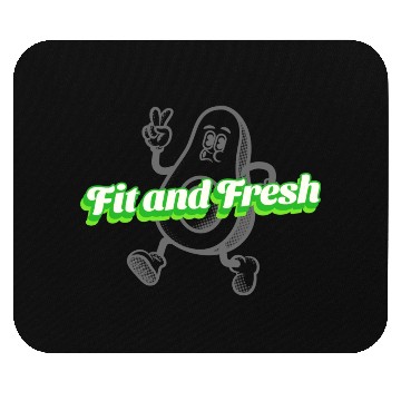 Discover Fit and Fresh Avocado Gym Mouse Pads