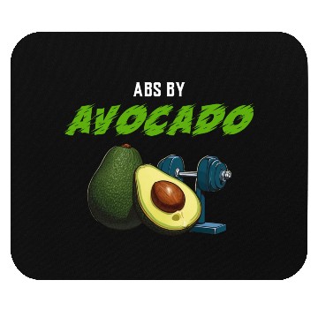Discover Abs by Avocado Avocado Gym Mouse Pads