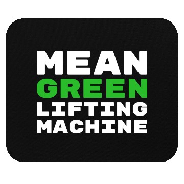 Discover Mean Green Lifting Machine Avocado Gym Mouse Pads