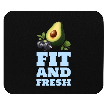 Discover Fit and Fresh Avocado Gym Mouse Pads