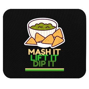 Discover Mash it, Lift it, Dip it Avocado Gym Mouse Pads