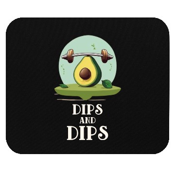 Discover Dips and dips Avocado Gym Mouse Pads