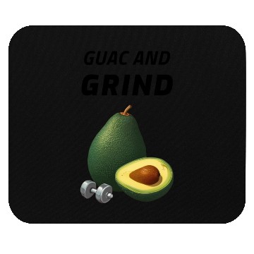Discover Guac and Grind Avocado Gym Mouse Pads