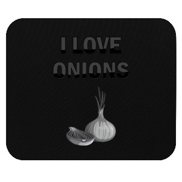 Discover I Love Onions, For Onion and Vegetable Lovers Mouse Pads