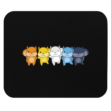 Discover Aroace Flag Pride Lgbtq Cute Squirrel Mouse Pads