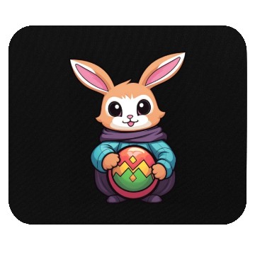 Discover Easter Bunny Rabbit Easter Day Egg Hunting Mouse Pads