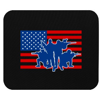 Discover Military Army Soldiers US Flag Mouse Pads