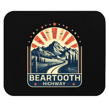 Discover Beartooth Highway US 212 Mouse Pads