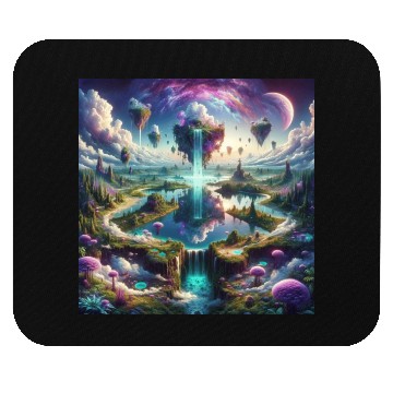 Discover Fantasy Skylands: Surreal Landscape Mouse Pads