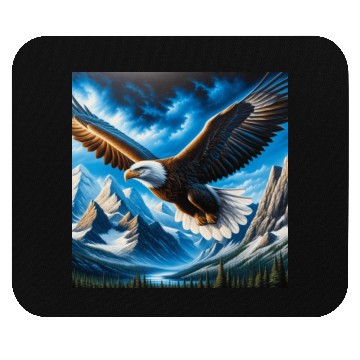 Discover Majestic Eagle: Soaring Spirit Mouse Pads