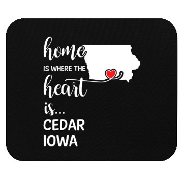 Discover Cedar County Iowa Is Where My Heart Is Gift Mouse Pads