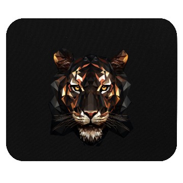 Discover Geometric Tiger Animation Mouse Pads