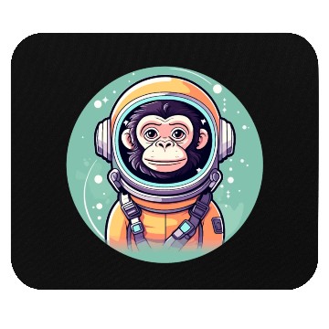 Discover Monkey Ape Astronaut Illustration Mouse Pads