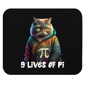 Discover Pi Day Cat Funny Cute Math Science Teacher Cat Mouse Pads