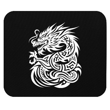 Discover Dragon T Tattoo Elegant Artistic Design Mouse Pads