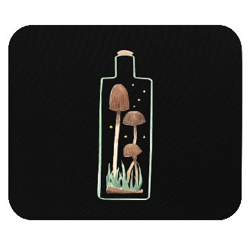 Discover Mushroom and Firefly Terrarium Mouse Pads