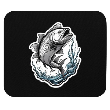 Discover monsters fish Mouse Pads