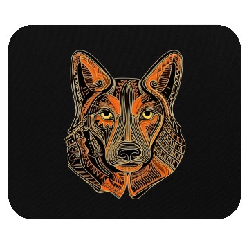 Discover German Shepherd Funny Dog Street Art Comic Pet Mouse Pads