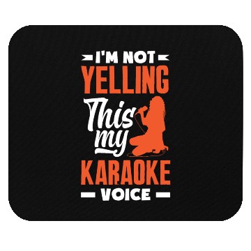 Discover Funny Karaoke Singer Singing Musician Karaoke Gift Mouse Pads