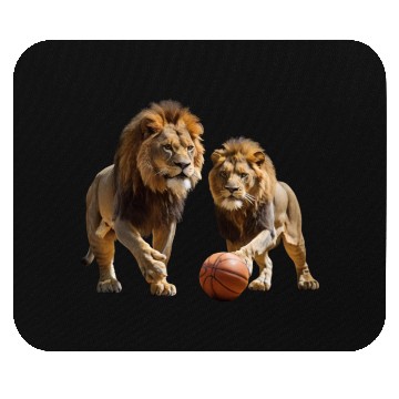 Discover Basketball lion player Mouse Pads