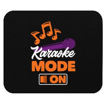 Discover Funny Karaoke Singer Singing Musician Karaoke Gift Mouse Pads