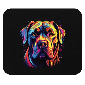 Discover Watercolor Colorful Cane Corso Mouse Pads