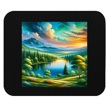 Discover Serene Elegance A Modern Abstract Artwork Mouse Pads