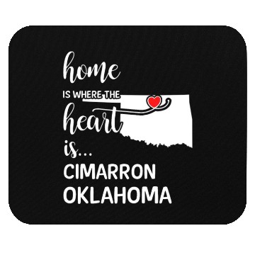 Discover Cimarron County Oklahoma Is Where My Heart Is Gift Mouse Pads